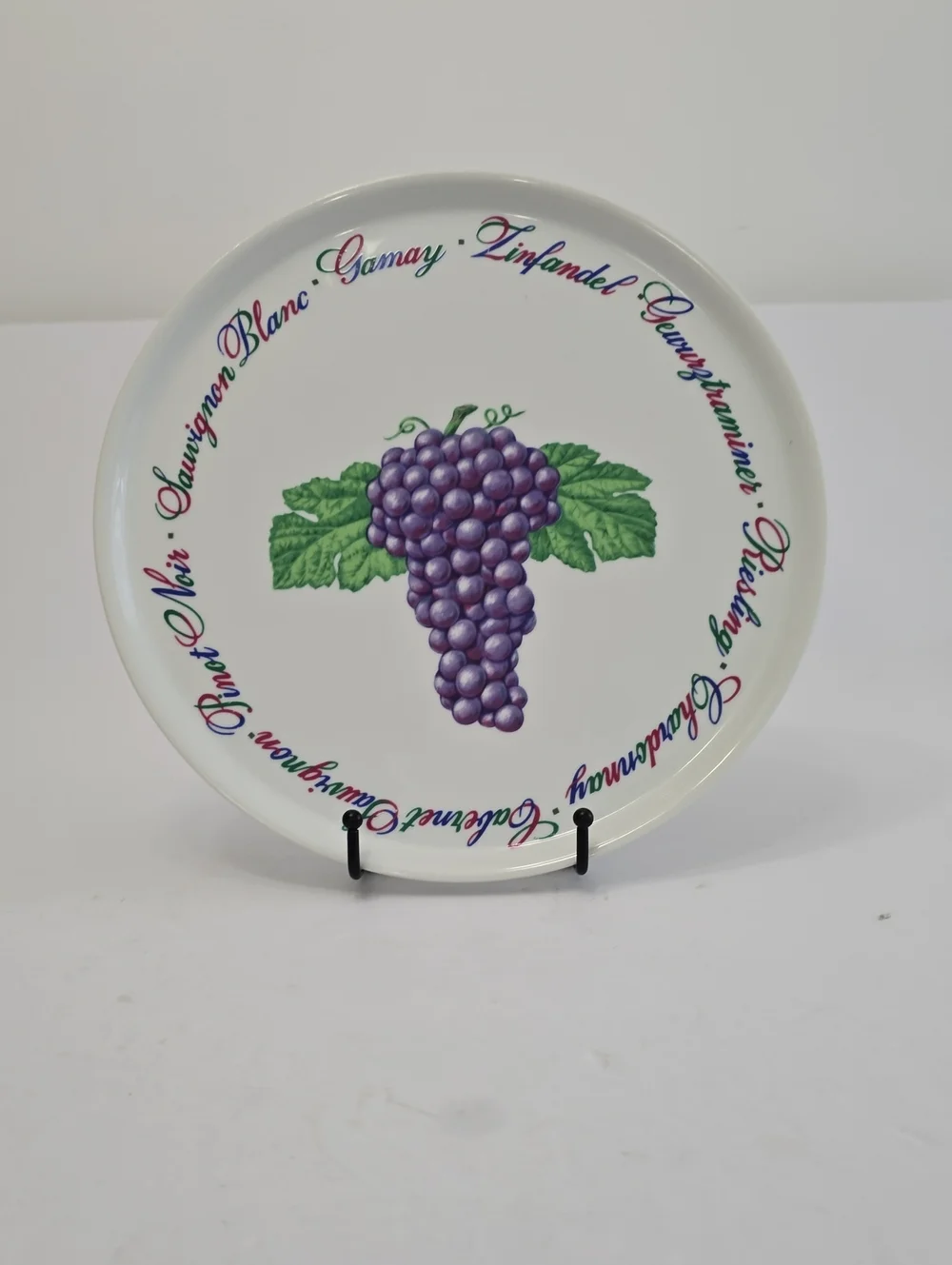 Vintage Dept 56 Vineyard Cheese Platter Tray By Cheryl Johnson Japan